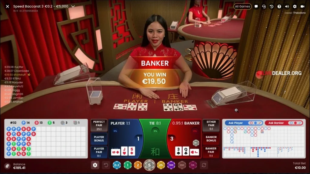 speed baccarat live game